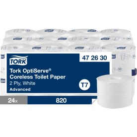 Tork T7 Advanced toalettpapper u/hylse 2 lag 24 rl