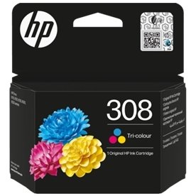 HP 308 bläckpatroner, flerpack, tre färger