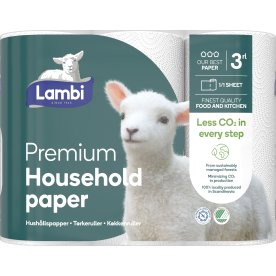 Lambi Köksrullar Premium, 3-lagers, 21 rullar
