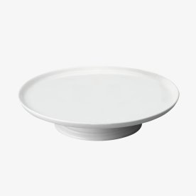 Aida Aroma tårtfat, vit, porslin, 29 cm.