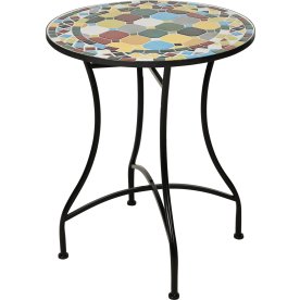 Bistro Leeds soffbord i mosaik, järn
