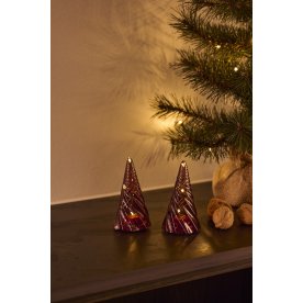 Sirius Vilma Trä 2st H11cm, Bordeaux