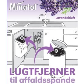 Luktborttagare för papperskorgar, lavendel