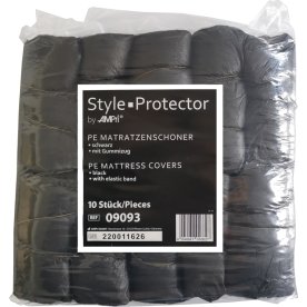 Engångsöverdrag, 90x210 cm, svart, 10 överdrag