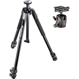 Manfrotto Stativset 190X3 + kulhuvud