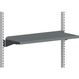 Hylla t. arbetsbänk inkl. konsoler, grå, 900x300mm