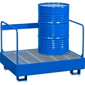 Miljöställ 2 fat, 240 liter, blå