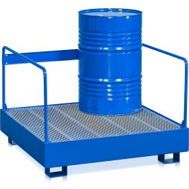 Miljöställ 4 fat, 310 liter, blå
