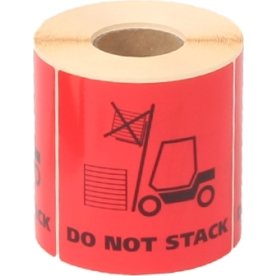 Etikettrulle “Do not stack”, 500 st.