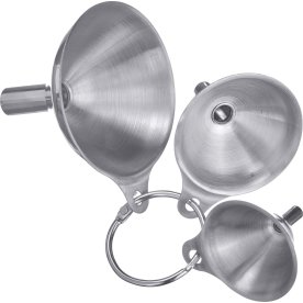 Westmark Tratt-set 3 st, stål, Ø4,5+5,5+7,5cm