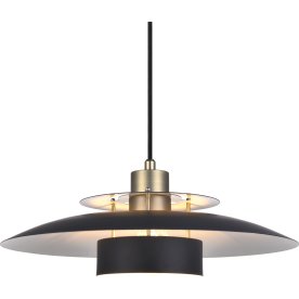 Sørup taklampa, Ø40 cm, svart/messing