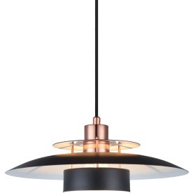 Sørup taklampa, Ø40 cm, svart/koppar