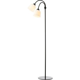 Glow golvlampa med 2 armar Ø12 cm, svart