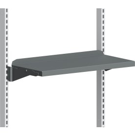 Hylla t. arbetsbänk inkl. konsoler, grå, 670x300mm