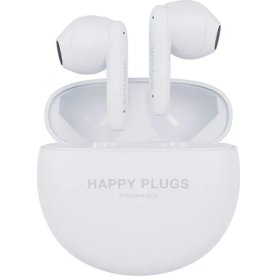 Happy Plugs Hörlurar, trådlösa, vita
