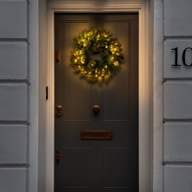 Grankrans med 80 LED-lampor, Ø50 cm