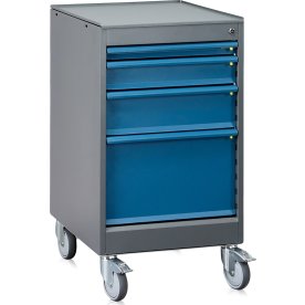 Verkstadsvagn med 4 lådor, 925x535x670mm