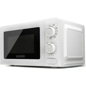 BLACK+DECKER Mikrovågsugn 700W Grill, vit