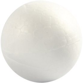 frigolitkulor, 4 cm, 10 st.