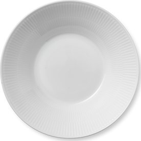 Royal Copenhagen White fluted Djup tallrik 24 cm