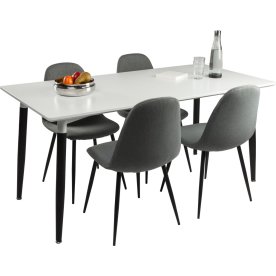 Konferensset Room 1 bord 140x80 cm + 4 stolar