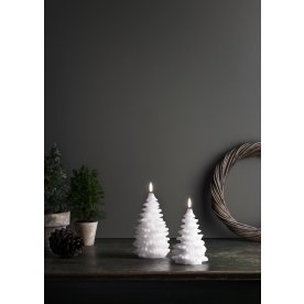 UYUNI LED-julgran, Nordic White, H.15 cm