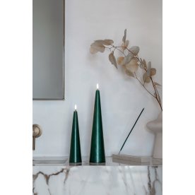 UYUNI LED-ljuskägla, tallgrön, H.21,5 cm