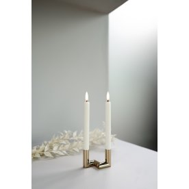 UYUNI LED-stolpeljus H14 cm, Nordic White, 2 st