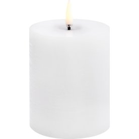 UYUNI Melted Pillar LED-lampa H10 cm, vit, rustik