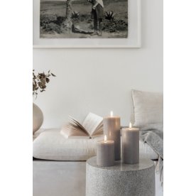 UYUNI Melted Pillar LED-lampa H15 cm, Sand, Rustik