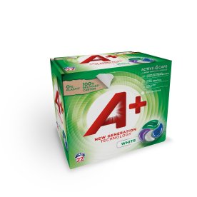 A+ Active 4 tvättkapslar | White | 22 st.