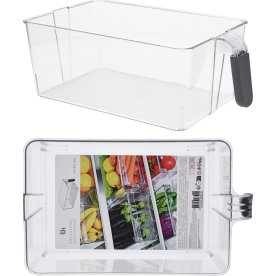 Kylbox med handtag, klar, plast, 31x18x11cm