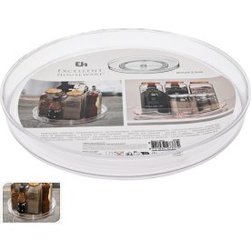 Vridbord, Lazy Susan, klar, Ø24cm, H3,5cm