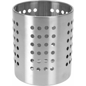 Bestickhållare, stål, Ø11 x H11 cm.