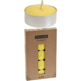 Citronella värmeljus, 15 st.