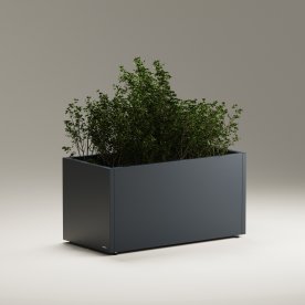 Herstera Blomlåda, inomhus, svart, 100x50x50