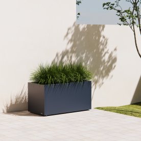 Herstera Blomlåda, utomhus, svart, 100x50x50