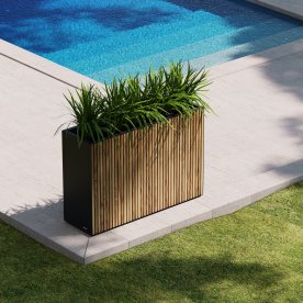Herstera Blomlåda, utomhus, m/trä, 120x40x80