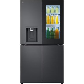 LG Kylskåp med instaview, 638L, Wi-Fi, svart