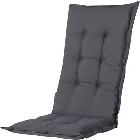 Panama Stolsdyna med låg rygg 105x50 cm, Mörkgrå