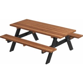 Plus Klassisk bordsbänkset, Thermowood/svart