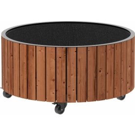 Plus Circle blomlåda Ø70x35 cm, Thermowood