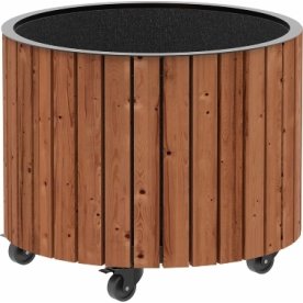 Plus Circle blomlåda Ø55x45 cm, Thermowood