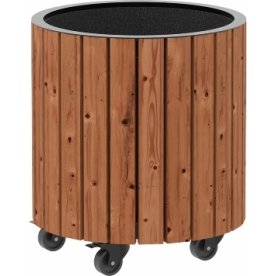 Plus Circle blomlåda Ø40x45 cm, Thermowood