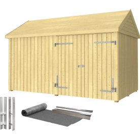 Plus Classic Multiskur, dubbeldörr, stängd, natur