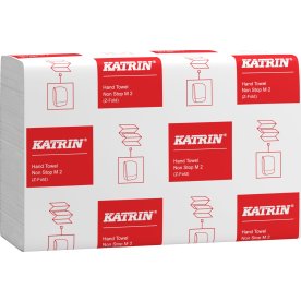 Katrin Z-fold handduksark, 2-lagers, 18 bdt.