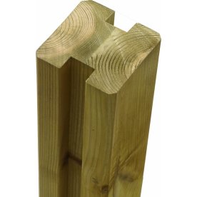 Plus vikt profilstolpe 2 spår, natur, 9x9x268cm