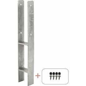 Plus H-stolpsfot 60 cm, för 9x9 cm stolpar
