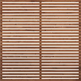 Plus Tokyo Trästaket, Thermowood, 180x180 cm.