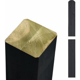 Plus Folding Post, svart, 9x9x188 cm.